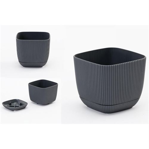 VASO PL KRS-383 CINZA 1.80L 15x15x13cm