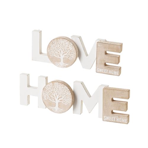 PLACA MDF LOVE/HOME 30X1,2X8,5CM