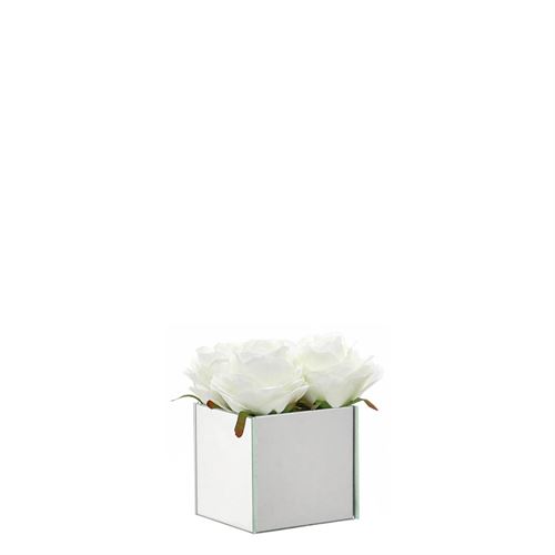 46063 CUBO ESPELHO COM ROSAS