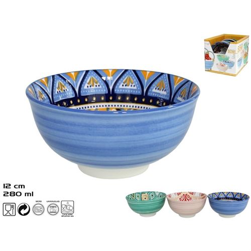 111230 TIGELA  12 CM VINARÓS PORCELANA 3 SORT.