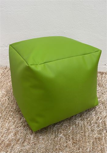 PUFF POLIPELE CUBO 45X45 VERDE LIMA