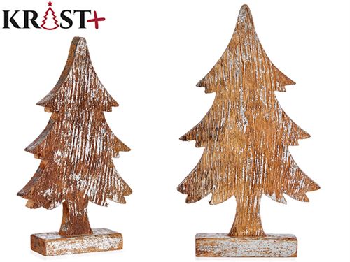 84579 ARVORE NATAL MADEIRA PRATA 30CM