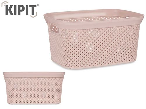 86625 CESTO ORG PL 5L ROSA 27,5 x 19,5 x 14 CM