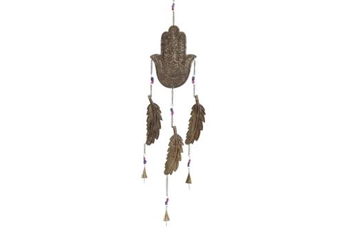 DECORAÇAO DE PENDURAR MANGA METAL 15X1X80 HAMSA