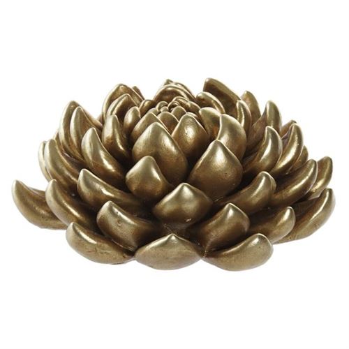 FD-196315 FLOR DOURADA RESINA 16x15,7x7CM