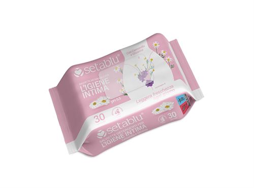 62045 TOALHITA INTIMA SETABLU COM CAMOMILA/GLICERINA 30PÇS