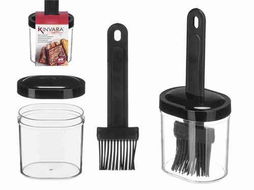 92603 RECIPIENTE PARA MOLHOS COM ESCOVA SILICONE