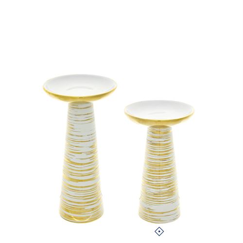 28634 CERÂMICA DECORATIVA - CASTIÇAL C 13,00 L 13,00 A 20,00