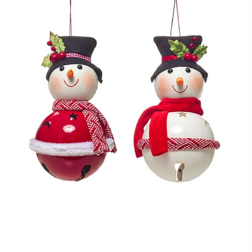 NATAL - BONECO DE NEVE C/ GUIZ 14X14X24CM