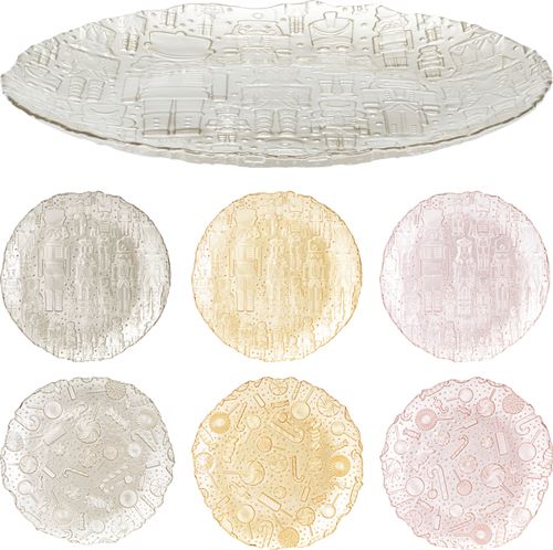 044300290 PRATO VIDRO NATAL 32CM