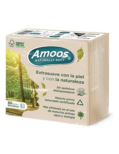 AMOOS GUARDANAPO 2F NATURALLY SOFT 33X33 (CX-30)