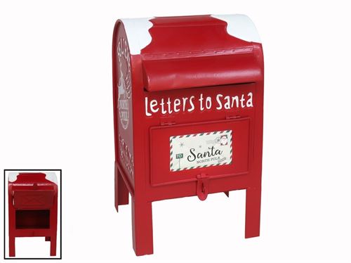 284965 MARCO CORREIO NATAL METAL 17X16X28CM