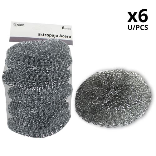 A7866 ESFREGAO AÇO 6UN 18GR