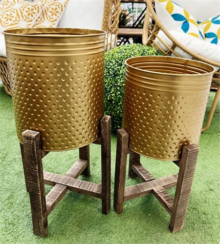 FZ3000490 FLOREIRAS MTL PÉS MDF SET2