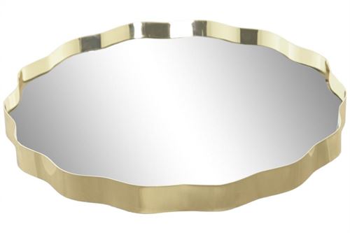 BD-227018 BANDEJA METAL ESPELHO 35X35X3CM