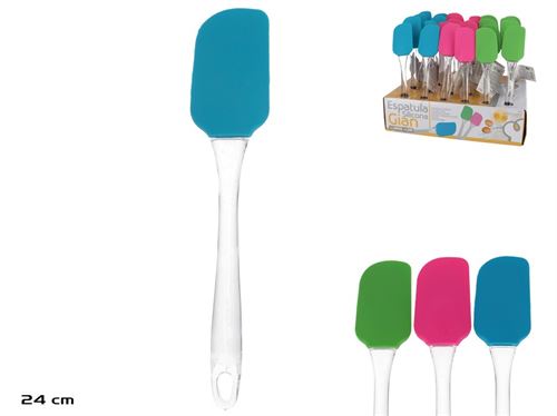 83067 ESPATULA SILICONE CABO PLASTICO 5X1.5X23CM