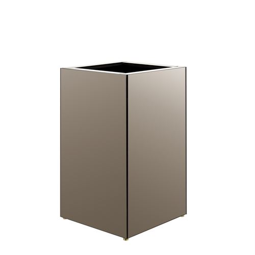 45208 VASO EM ESPELHO BRONZE 35X35X60CM