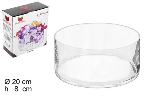 105525 TAÇA VIDRO 20X20X8CM