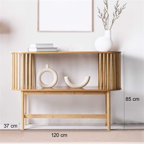804131 CONSOLA ECO LIFE NATURAL 120X37X83CM