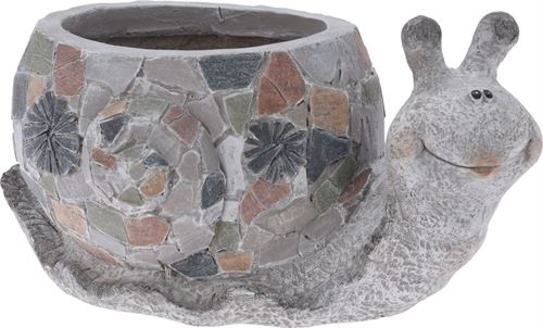 VASO JARDIM CERAMICA ANIMAL 38X20X18CM