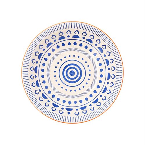8074001 PRATO CERAMICA SOBREMESA 19CM VITA TRIBAL