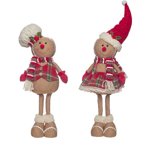 81728 NATAL - BONECO TECIDO - GINGERBRE  C 22,00 L 10,00 A 69,00