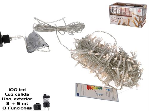 9273 GRINALDA 100LED CAL EXT ADAP FUN 3 5M
