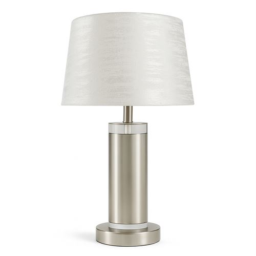 127534160 CANDEEIRO BASE METAL PRATEADA 51CM