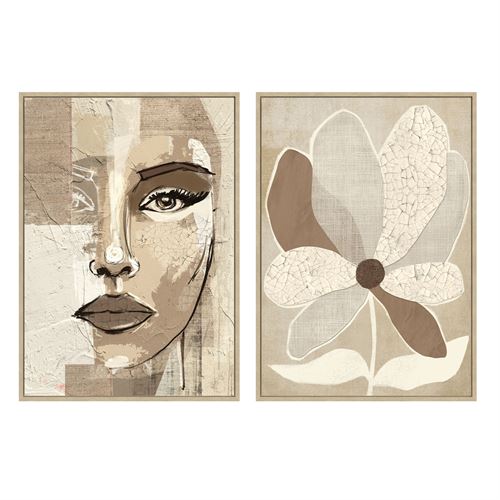 807308 QUADRO 2/M TELA-MDF-PS 50 X 3,50 X 70 CM