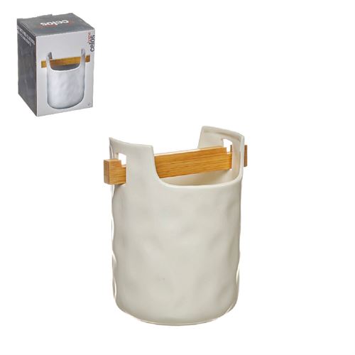 24327 SUPORTE P/ TALHERES PORCELANA E BAMBU C 11,00 L 11,00 A 15,00