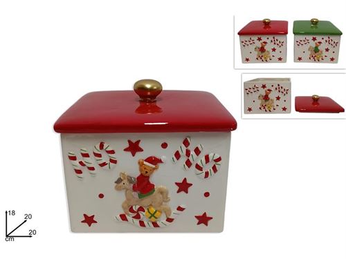 281728 FRASCO CERAMICA 18CM NATAL