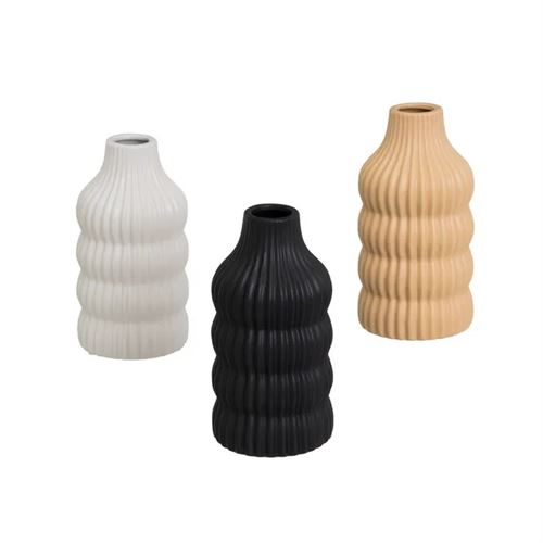 805365 VASO 3 CORES CERÂMICA 10 X 10 X 20 CM