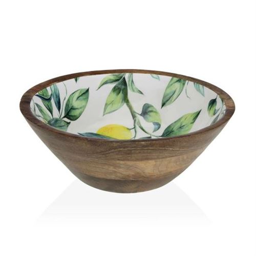 17370480 SALADEIRA MADEIRA LIMAO ESMALTADA