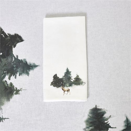 91142 GUARADANAPO ALCE 50X50CM 100%ALG