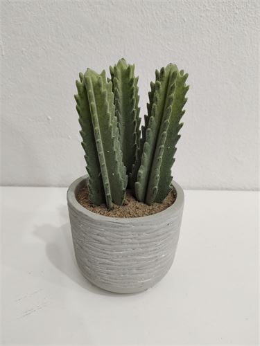 CACTO PL/VASO CERÂMICA 20CM