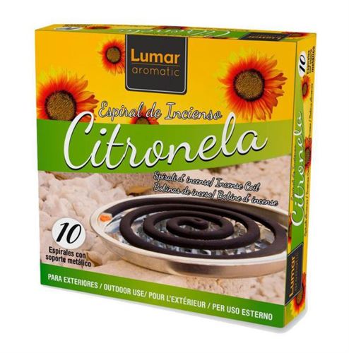 000065 ESPIRAIS INCENSO CITRONELLA 10UNI
