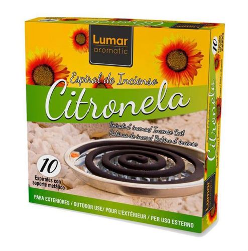 ESPIRAIS INCENSO CITRONELLA 10UNI