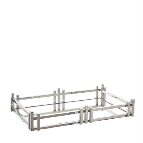 51581 TABULEIRO INOX ESPELHO  C 43,00 L 28,00 A 7,00