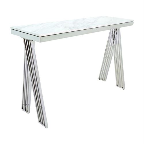 12729644 CREDENCIA INOX C/ TAMPO EM MARMORE 120X40X78CM BS-1020