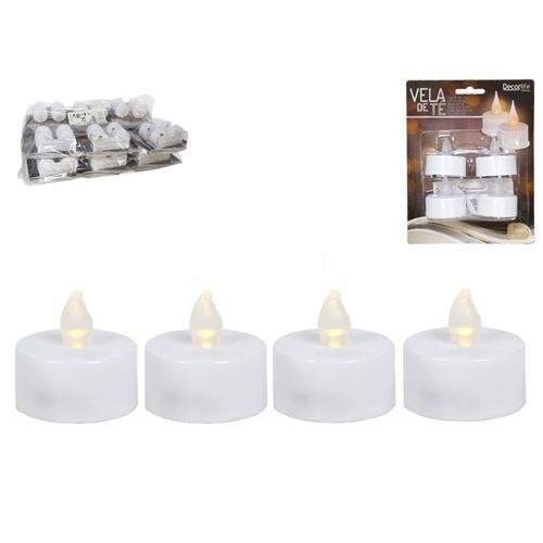 VELAS DE TÉ LED X4