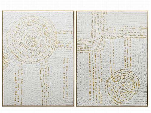 426969 QUADRO COM FIGURAS DE MOLDURA 2 SURT GESSO 3D 60X80X3,5 CM