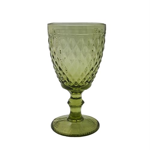 21843 COPOS DIAMOND VIDRO VERDE 330ML