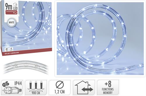 MANGUEIRA LUZES LED 9MT BRANCO