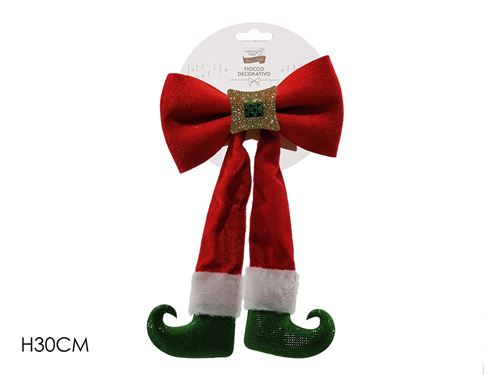 304286 LAÇO NATAL ELFO 30CM