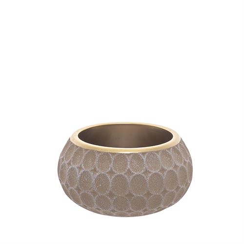 VASO CERAMICA DECORATIVO  C 20,00 L 20,00 A 10,00CM