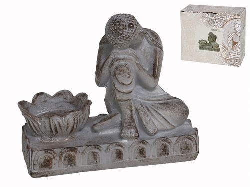 BUDA  RESINA DECORATIVO 13X6,5X11CM