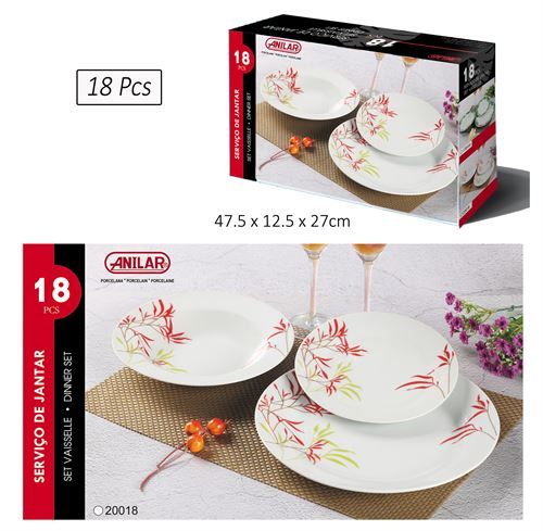 SERVIÇO JANTAR 18PCS