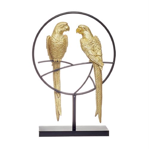 86389 POLIRESINA - ESCULTURA C/ PAPAGAIO C 37,10 L 34,70 A 51,70