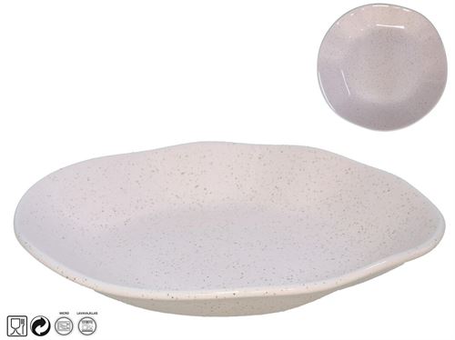 83596 PRATO FUNDO GRES ROSA 22,5CM