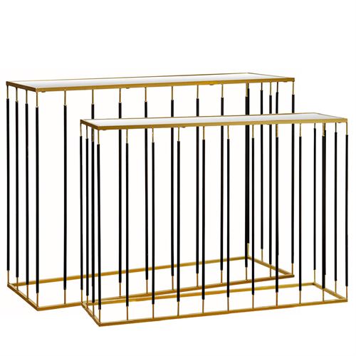 96640 CONJ. 2 CARDENCIAS METAL E ESPELHO C 107,00 L 36,00 A 79,00